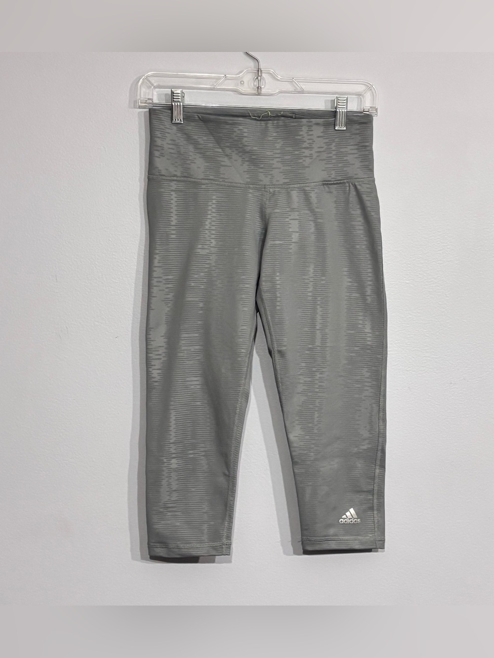 ADIDAS | Climalite Midrise Women’s Grey Capris Workout Leggings Size S